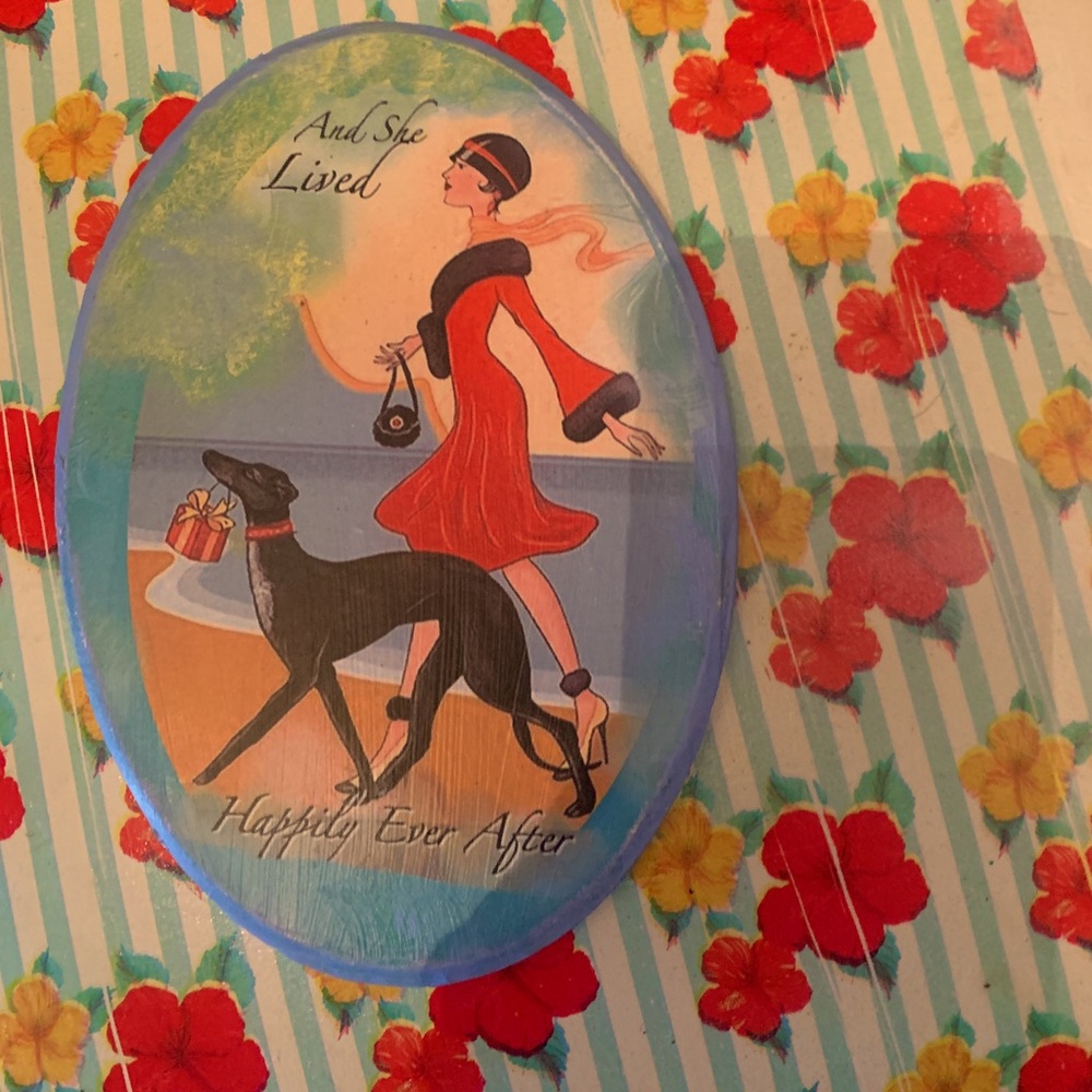And She Lived Happily Ever After, wooden plaque